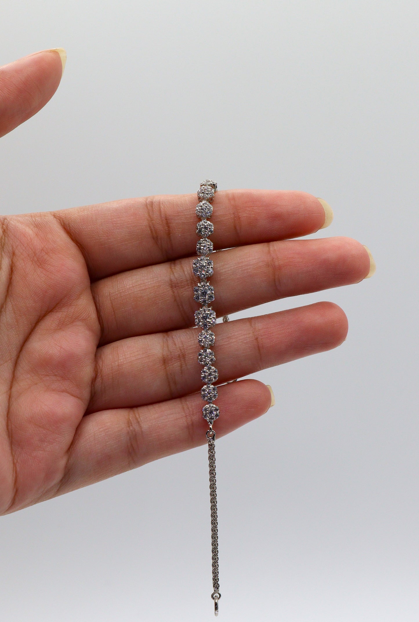 Luna Cluster Tennis Bracelet